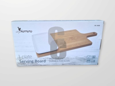 Дъска за рязане комплект с плато, 29х20х3.7см.